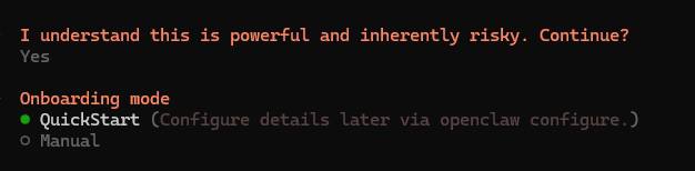 Choose Onboarding Mode